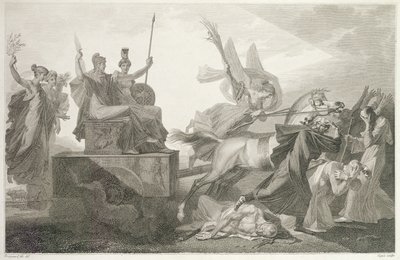 Republique Francais, graviert von Jacques Louis Copia, 1797-98 von Alexandre Evariste Fragonard